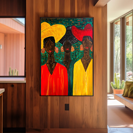 three women