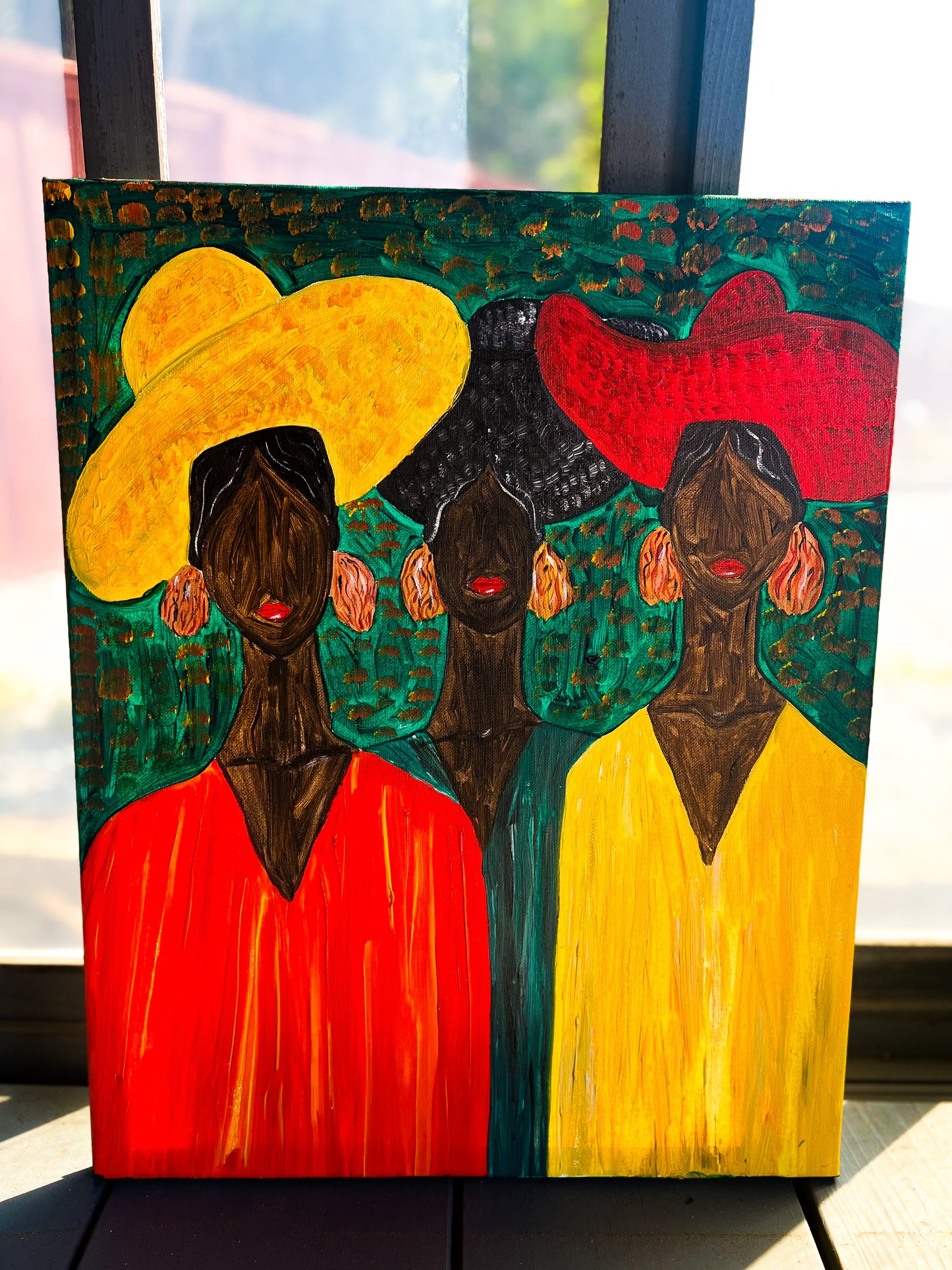 three women